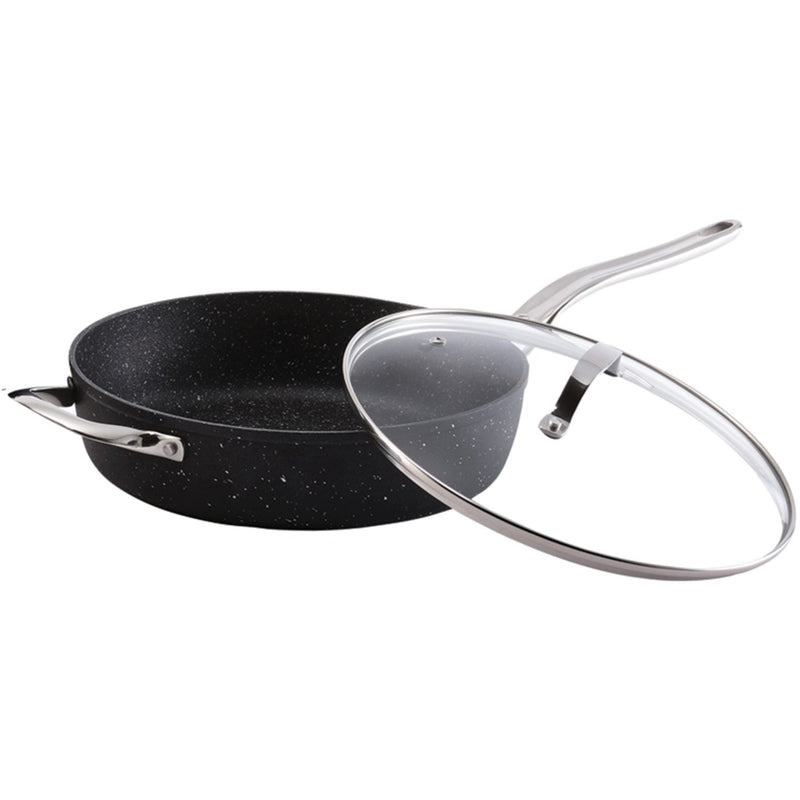 THE ROCK by Starfrit 11", 4.7-Quart Deep Saute Pan w/ Glass Lid 060318-003-0000