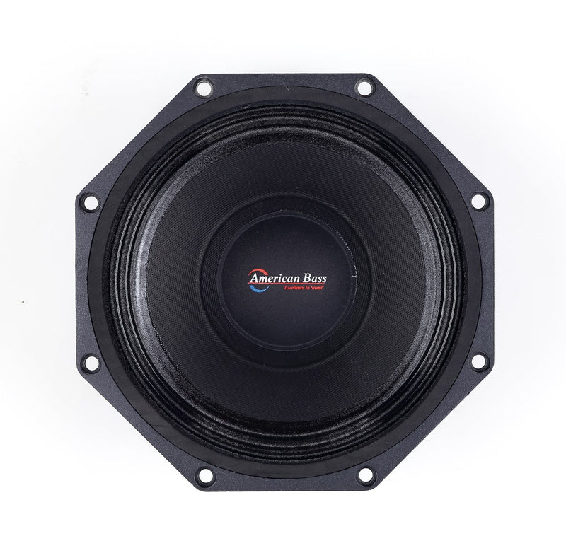 American Bass GFP-84 8" 250W RMS Godfather Series Midbass Car Audio Speaker