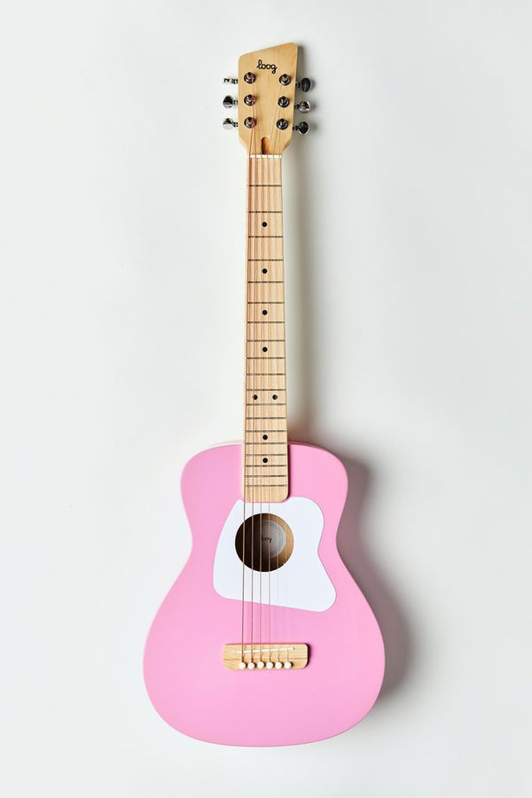 Loog Pro VI Children's Acoustic Guitar - Pink - LGPRVIAP