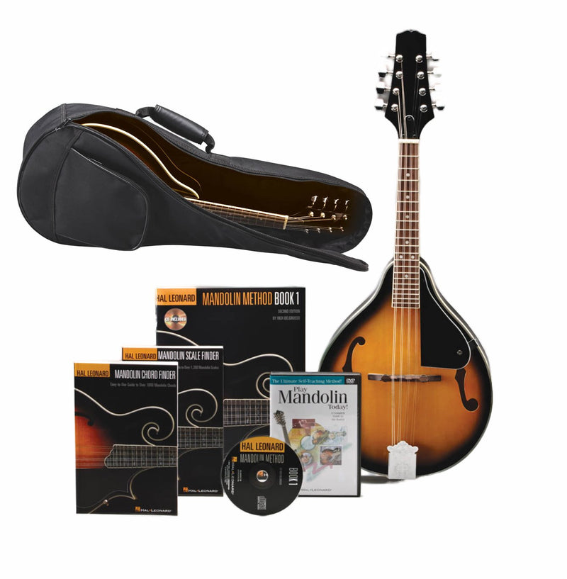 Hal Leonard Mandolin Method Pack w/ Case, Method Book, Chord, DVD & Scale Finder