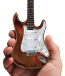 Axe Heaven Fender Stratocaster Sunburst Distressed Mini Guitar Replica - FS-010