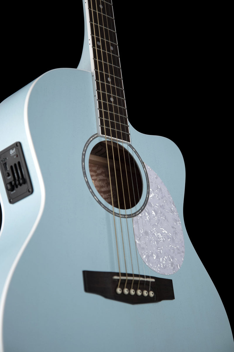 Cort JADECLASSICSKOP Jade Series Acoustic Electric Cutaway Guitar - Sky Blue