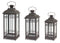 Traditional Black Metal Lantern (Set of 3)