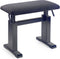 Stagg Matte Black Hydraulic Piano Bench w/ Black Velvet Top - New Open Box