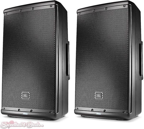 Pair - JBL EON612 - 12" Two-Way Multipurpose Self-Powered Sound Reinforcement