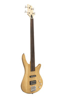 Stagg "Fusion" Fretless Electric Bass Guitar - Natural - SBF-40 NAT FL