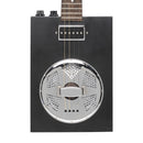 JN Guitars Acoustic Electric 4-String Resonator Cigar Box Guitar w/ Gig Bag