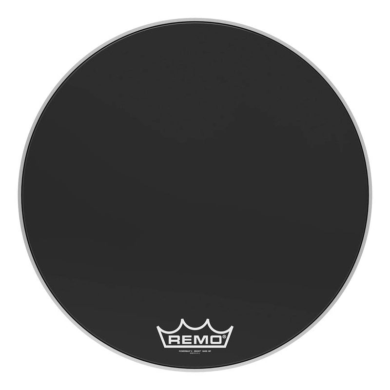 Remo 28" Powermax 2 Crimplock Bass Drumheads - Ebony - PM-2428-MP-