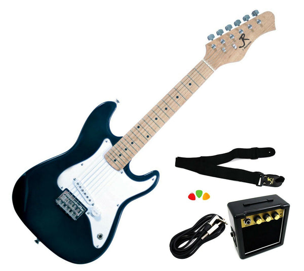 J Reynolds Mini Electric Guitar Prelude Starter Pack - Black - JRPKSTBK