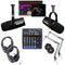 Ultimate Dual Podcast Bundle: Shure Mics, Pro Tools Intro & 8-CH Mixer - PROPOD2