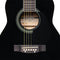 Stagg Left-Handed Dreadnought Acoustic Guitar - Black - SA20D LH-BK