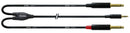 Cordial 20' Y Adapter - 1/8″ TRS to Left/Right 1/4″ Mono Connector - CFY6WPP
