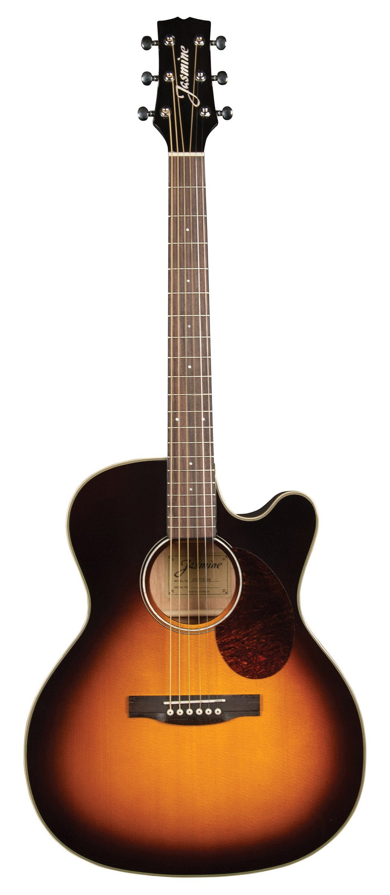 Jasmine Orchestra Style Acoustic Electric Guitar - Sunburst - JO37CE-SB