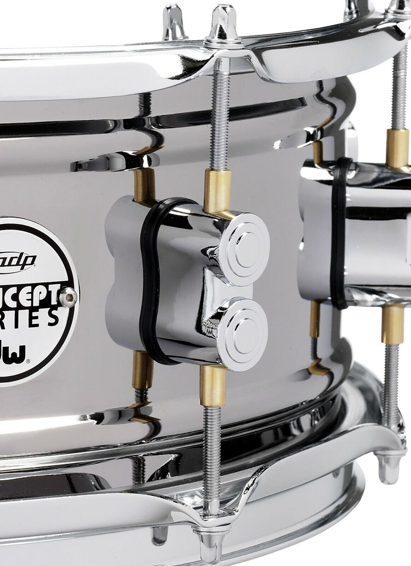 PDP Concept Series Metal Snare 6x10 Black Nickel Over Steel w/Chrome Hardware