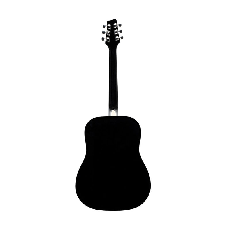 Stagg Left-Handed Dreadnought Acoustic Guitar - Black - SA20D LH-BK