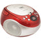 Naxa Portable CD Player with AM/FM Radio (Red) - NPB251RD