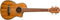 Oscar Schmidt Tenor Acoustic Electric Ukulele - Koa Satin - OU6LCEK-A-U