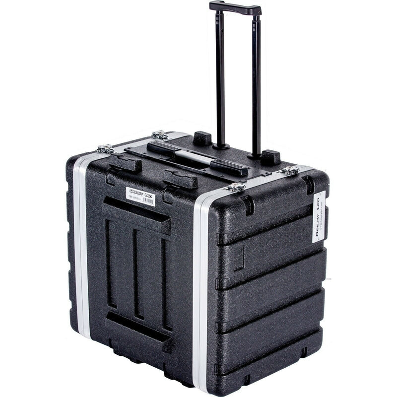 DeeJay LED 8 RU Rack ABS Hard Case with Locking Wheels