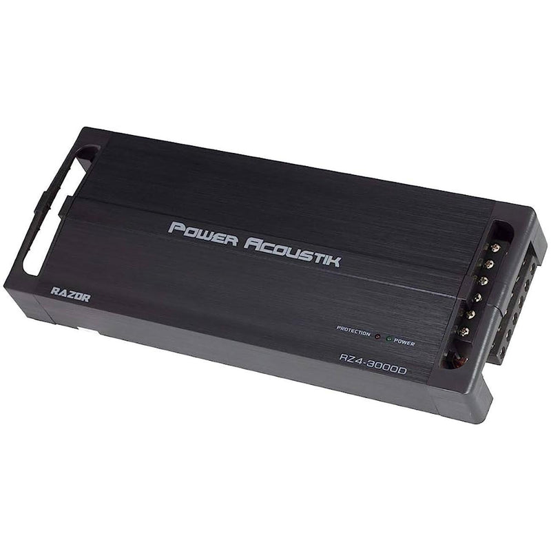 Power Acoustik Compact 4 Channel Amplifier 1500W RMS/3000W MAX RZ4-3000D