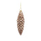 Bronze Frosted Pinecone Drop Ornament (Set of 12)