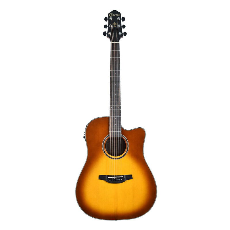 Crafter Silver Series 250 Grand Auditorium Acoustic Electric Guitar - Brown Sunburst