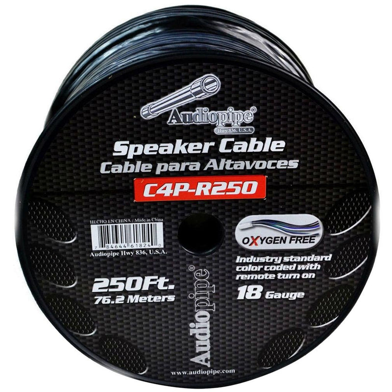 Audiopipe 9-Conductor 18 Gauge 250 Foot Speed Cable - C4P-R250