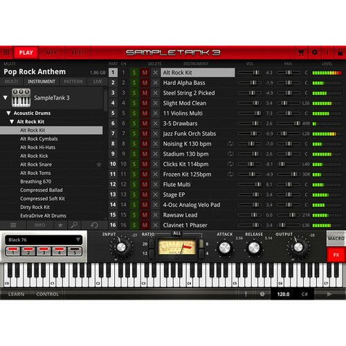 IK Multimedia SampleTank MAX - Sample-Based Virtual Instrument Software Bundle