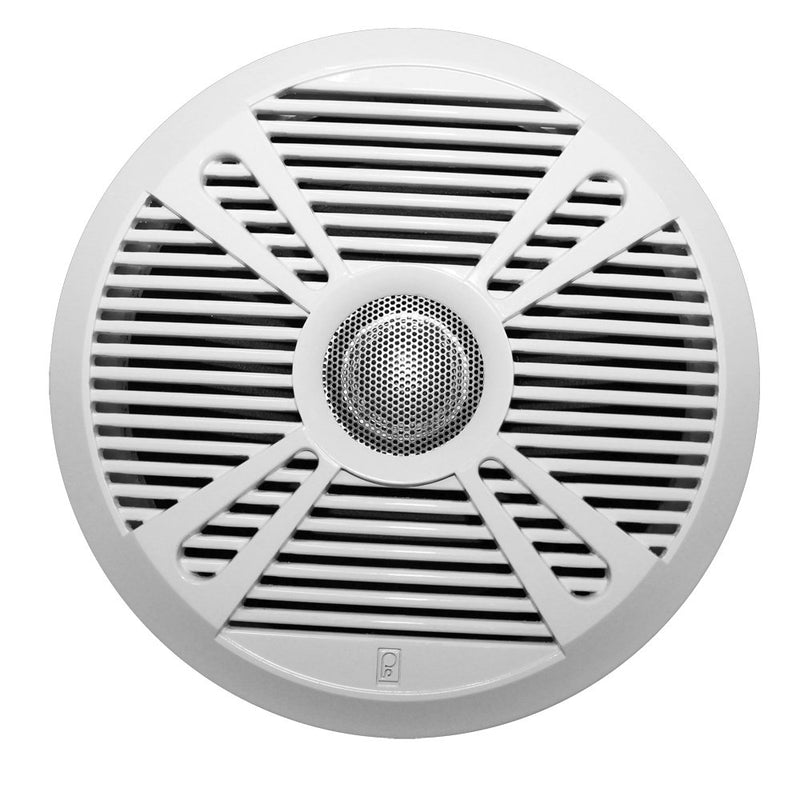 Poly-Planar MA7065 6.5" 2-Way Marine Speaker w/2 Grills White & Graphite MA7065