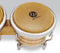 Latin Percussion 7-1/4" & 8-5/8" Bongos - Natural w/ Chrome Hardware - LP201AX-2