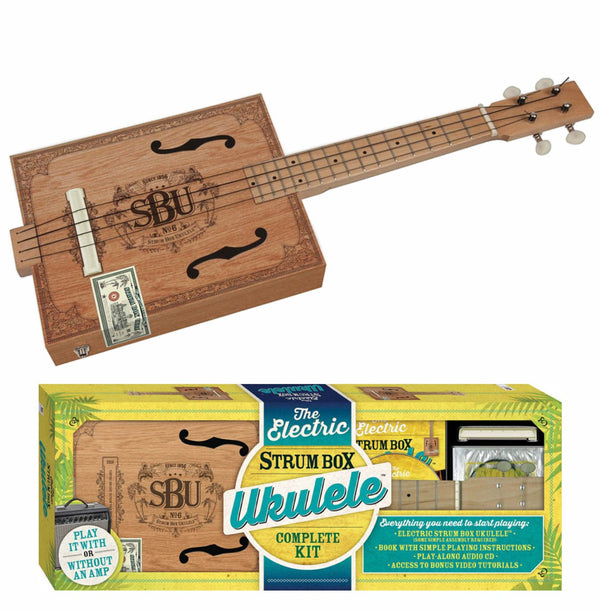 The Electric Strum Box Ukulele Complete Kit Includes Ukulele, Book, and CD