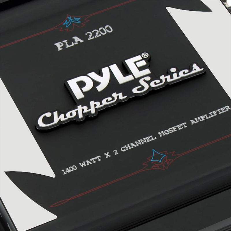 Pyle Chopper Series 1400 Watt 2-Channel Bridgeable Class AB Amplifier