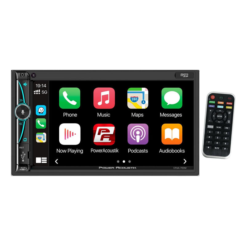 Power Acoustik 7" Double DIN Fixed Face Touchscreen Mechless Receiver CPAA-70DM