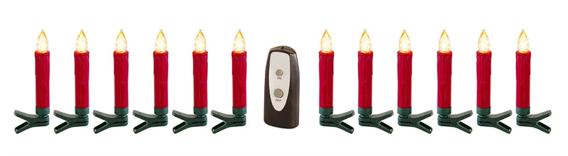 LED Clip on Taper Candle with Remote (Set of 24)