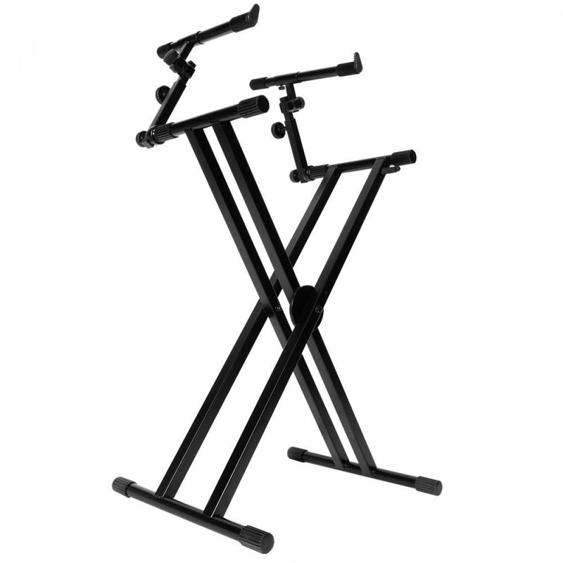 On-Stage Double-X ERGO-LOK Keyboard Stand with Second Tier - KS7292