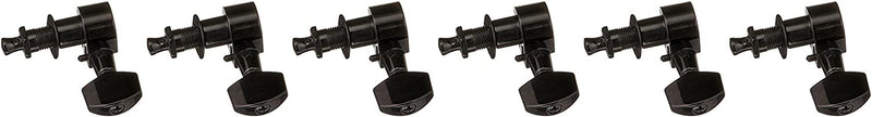 Ping 6-In-Line Left Screwless Mount Geared Machine Heads - Black - P2659