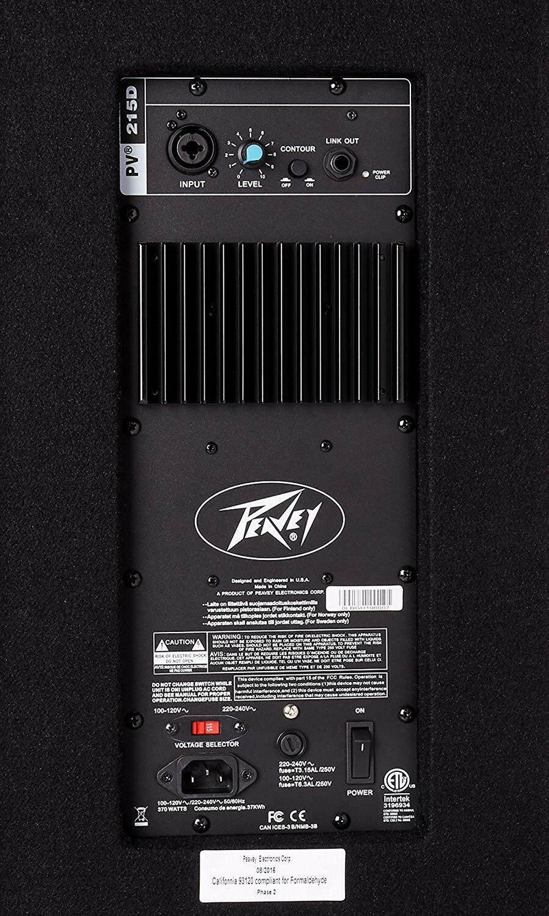 Peavey PV 215D Quasi 3-Way Powered Speaker - PV215D