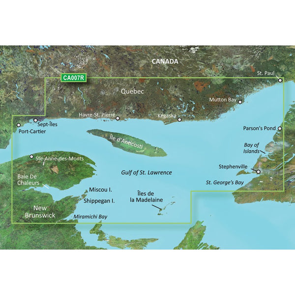 Garmin BlueChart® g3 Vision® HD VCA007R Les Mechins St George's Bay microSD™/SD™