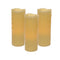 LED Dripping Wax Pillar Candles with Remote (Set of 3)