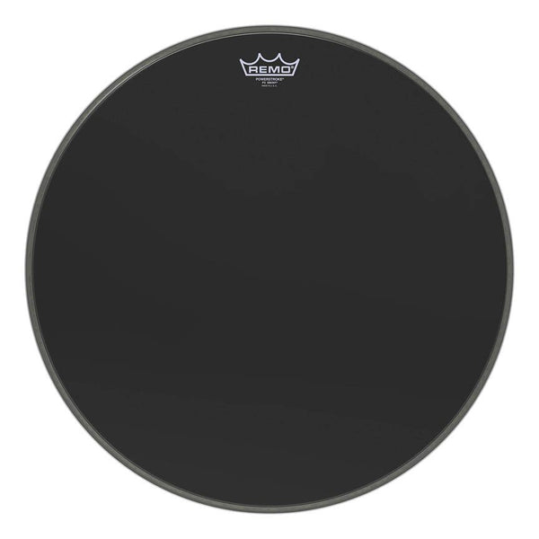 Remo Powerstroke 3 Ebony 20“ Bass Drumhead -  5” Black Dynamo - P3-1020-ES