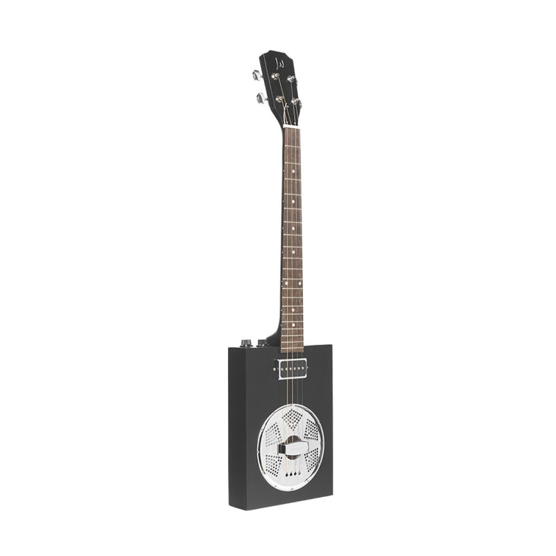 JN Guitars Acoustic Electric 4-String Resonator Cigar Box Guitar w/ Gig Bag