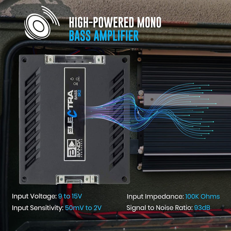 Banda 5K2OHM Electra Bass 5000 Watt 2 Ohm Car Amplifier