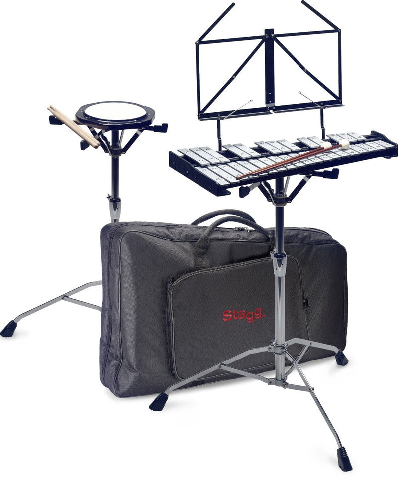 Stagg Metallophone Set with Practice Pad & Stand- BELL-SET 32