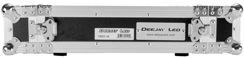 DeeJay LED 2U Amplifier Deluxe Case TBH2UAD with Laptop Shelf and Wheels