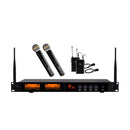 Nady DW-44 Quad Digital Wireless Lapel & Handheld Microphone System - DW-44 HTLT