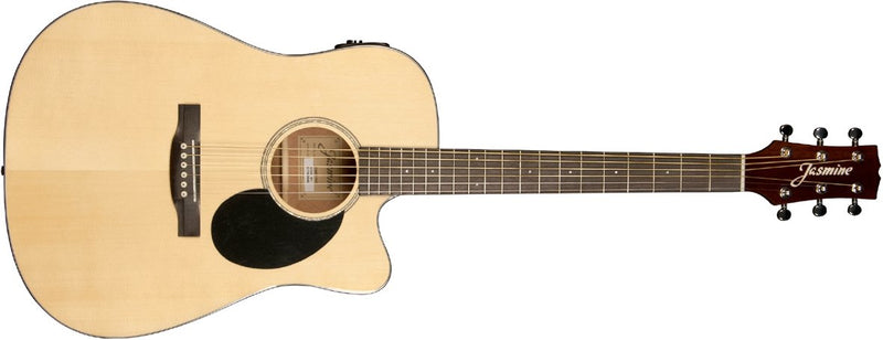 Jasmine Dreadnought Acoustic Electric Guitar - Natural - JD36CE-NAT