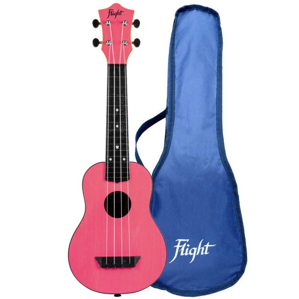 Flight Travel Soprano Ukulele w/ Gig Bag - Pink - TUS-35PK