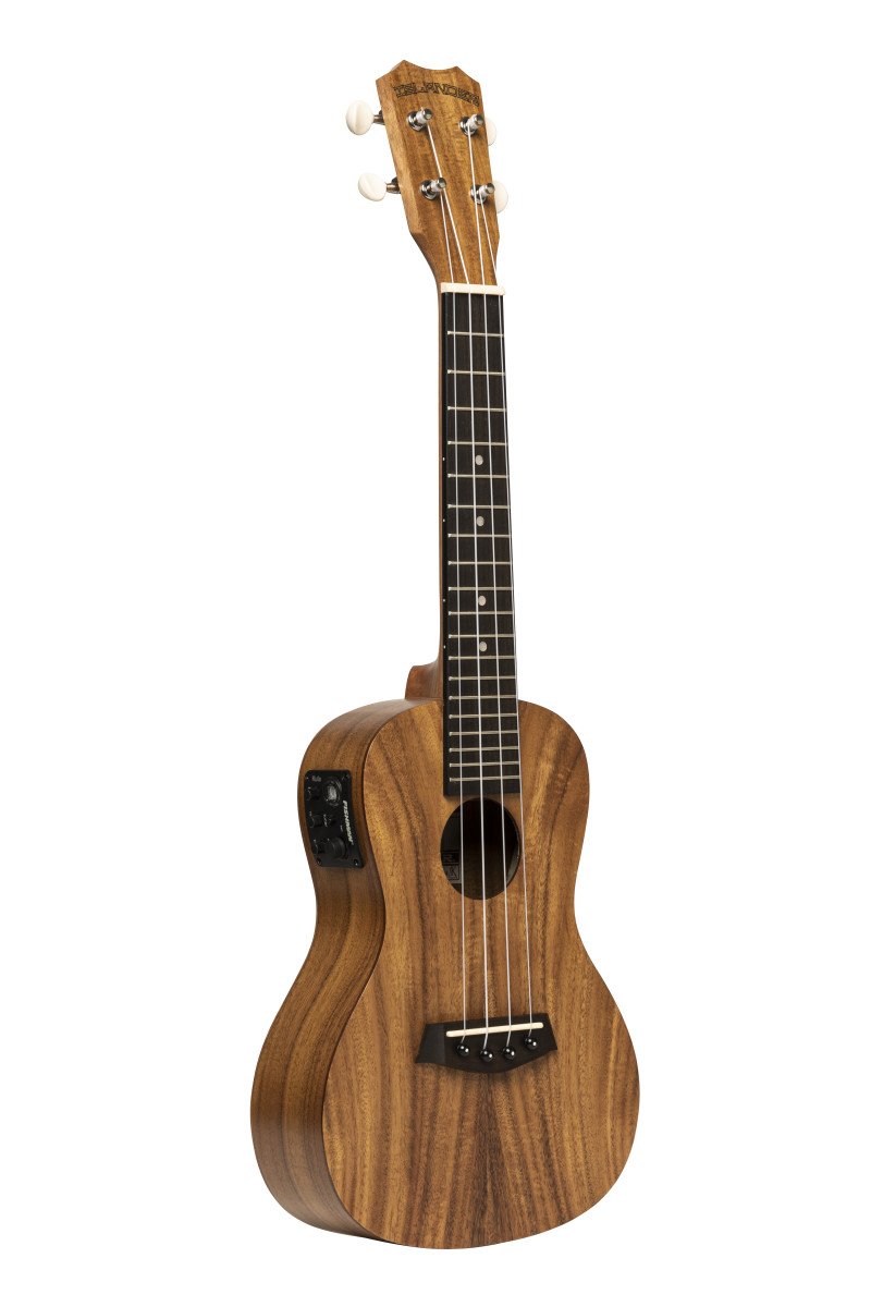 Islander Electric Acoustic Concert Ukulele w/ Flamed Acacia Top - AC-4 FLAMED EQ