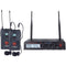 Nady UHF Dual 100-CH Wireless Lavalier Microphone System U-2100 LT/O BAND A/B