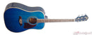 Oscar Schmidt OG2 Dreadnought Acoustic Guitar Trans Blue - OG2TBL