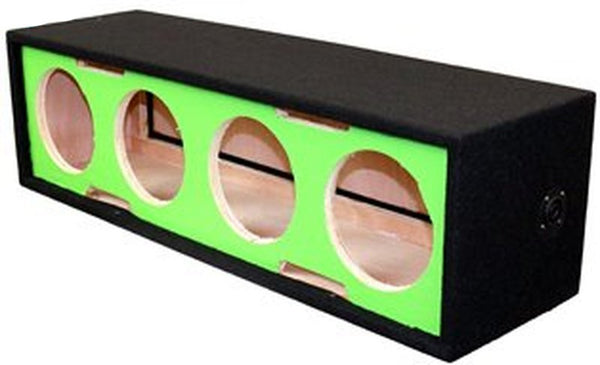 DeeJay LED 10" Side Speaker Enclosure w/ 4 Horn Ports - Green